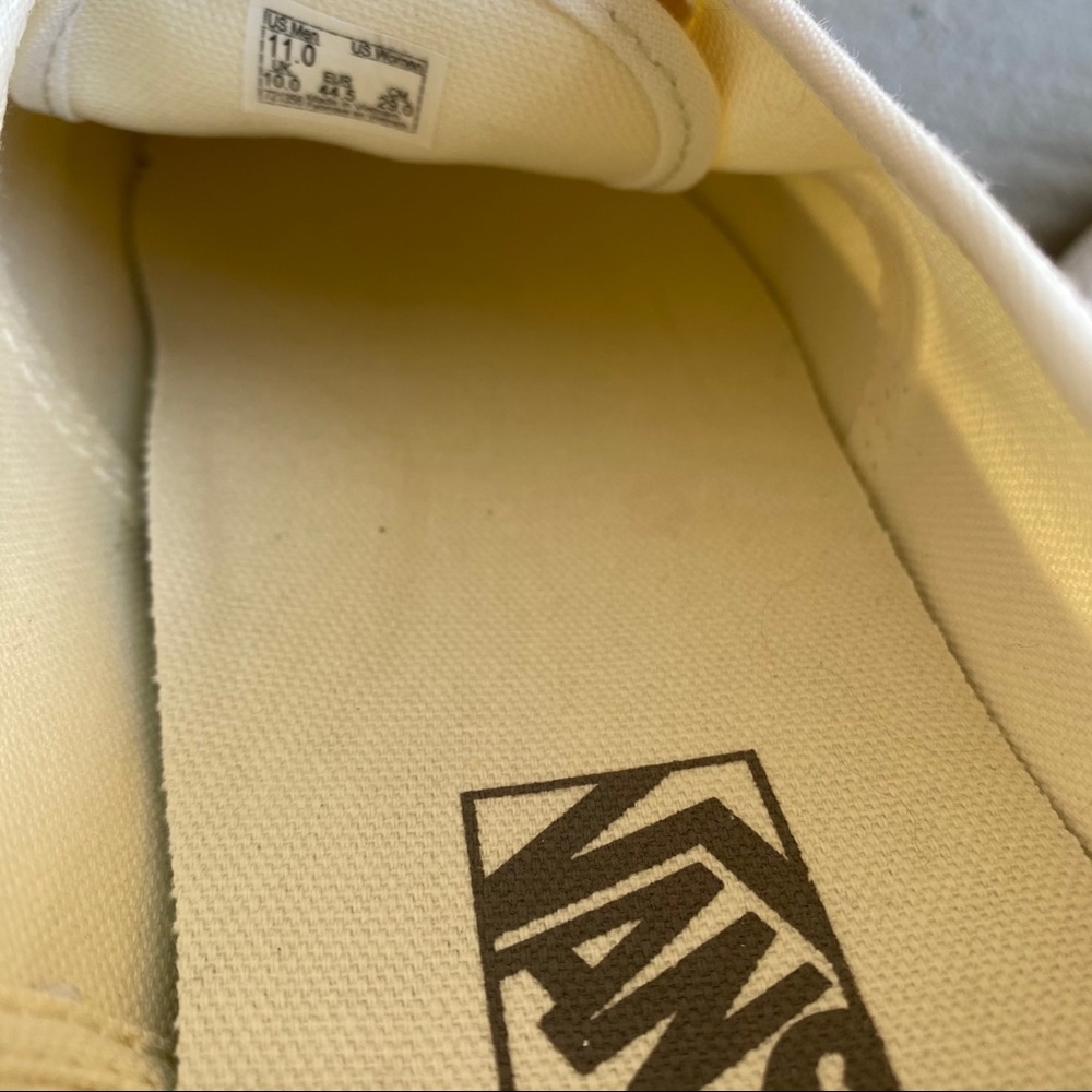 Vans Ivory White Slip Ons - Picture 3 of 3
